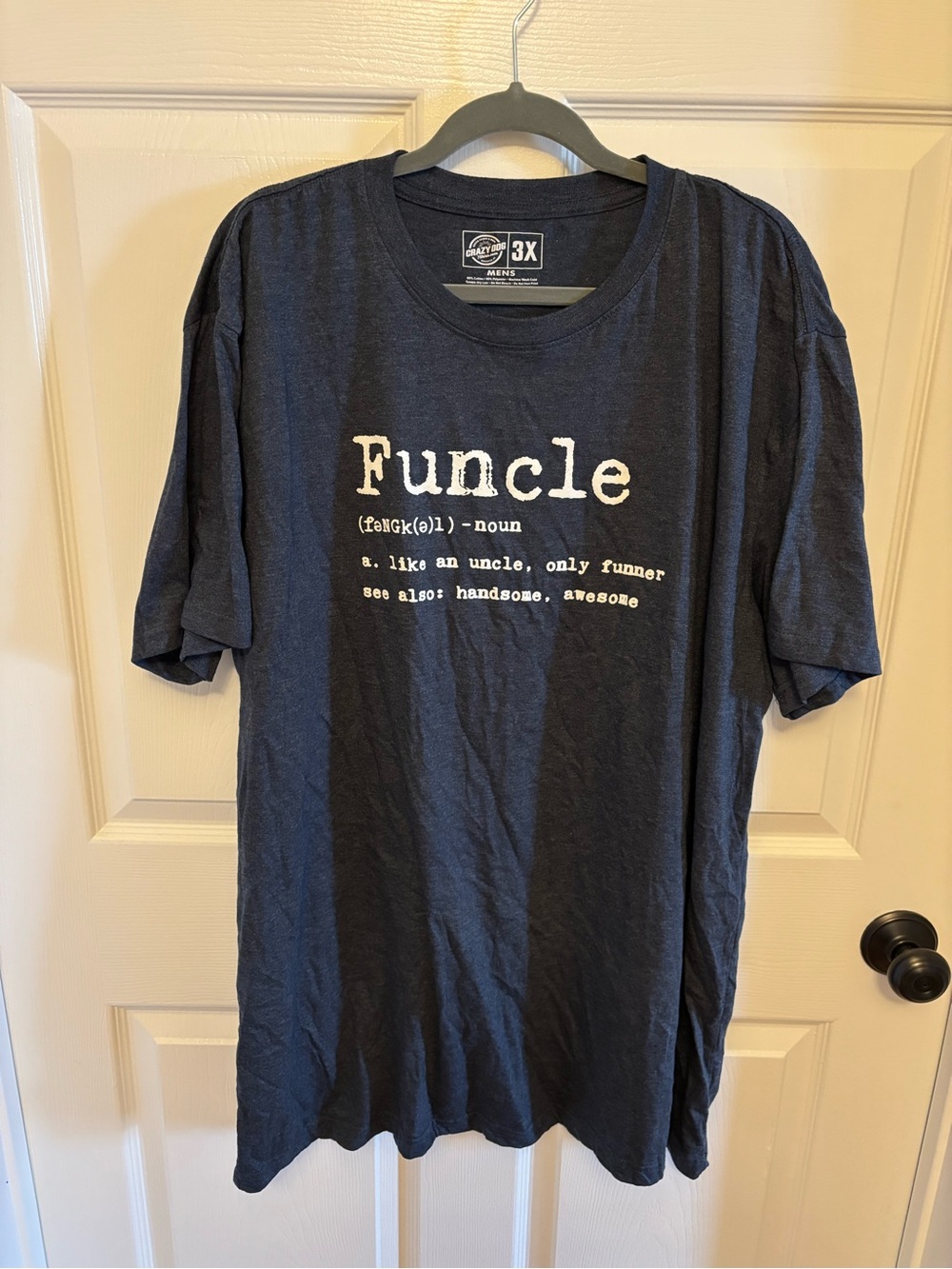 Mens Navy 'Funcle' Graphic Tee